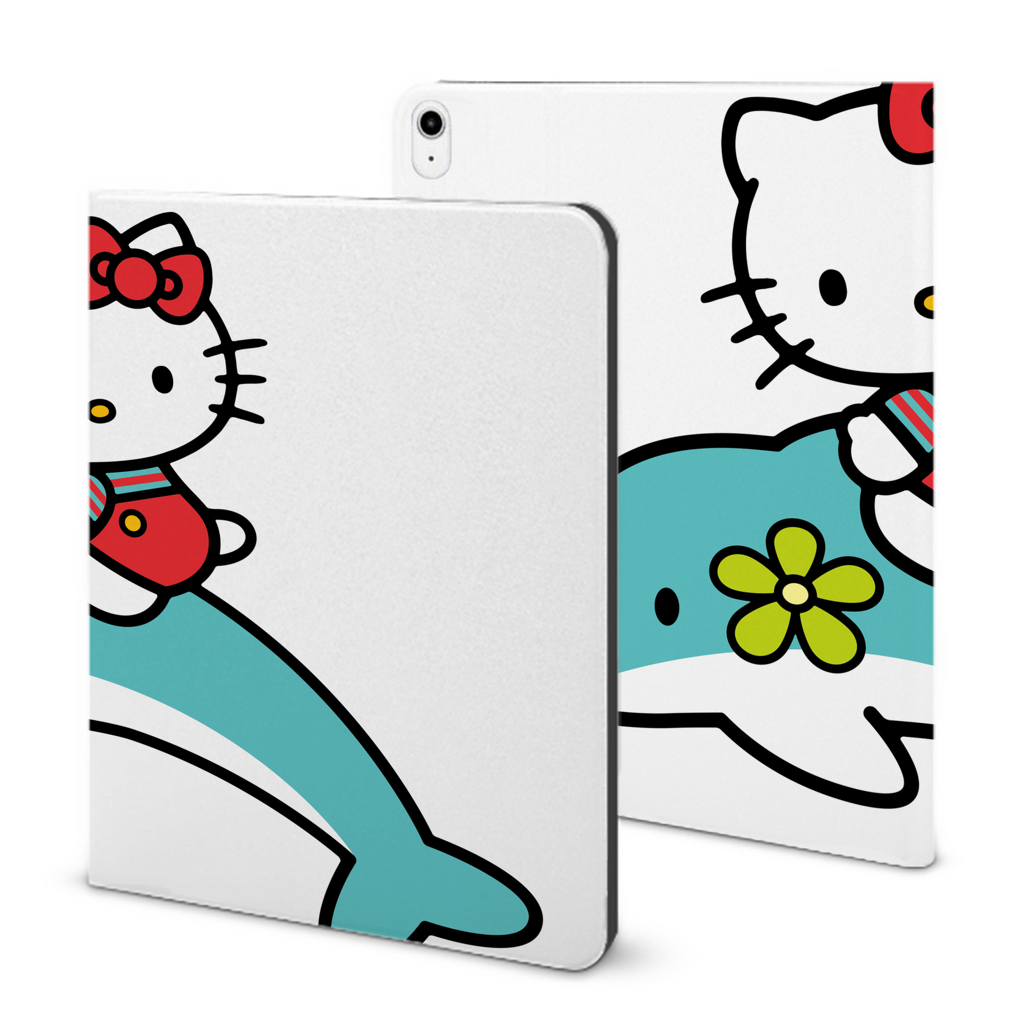 （画像用） Hello Kitty ハローキティ IPadケース ペンホルダー付き ブックスタイルデザイン